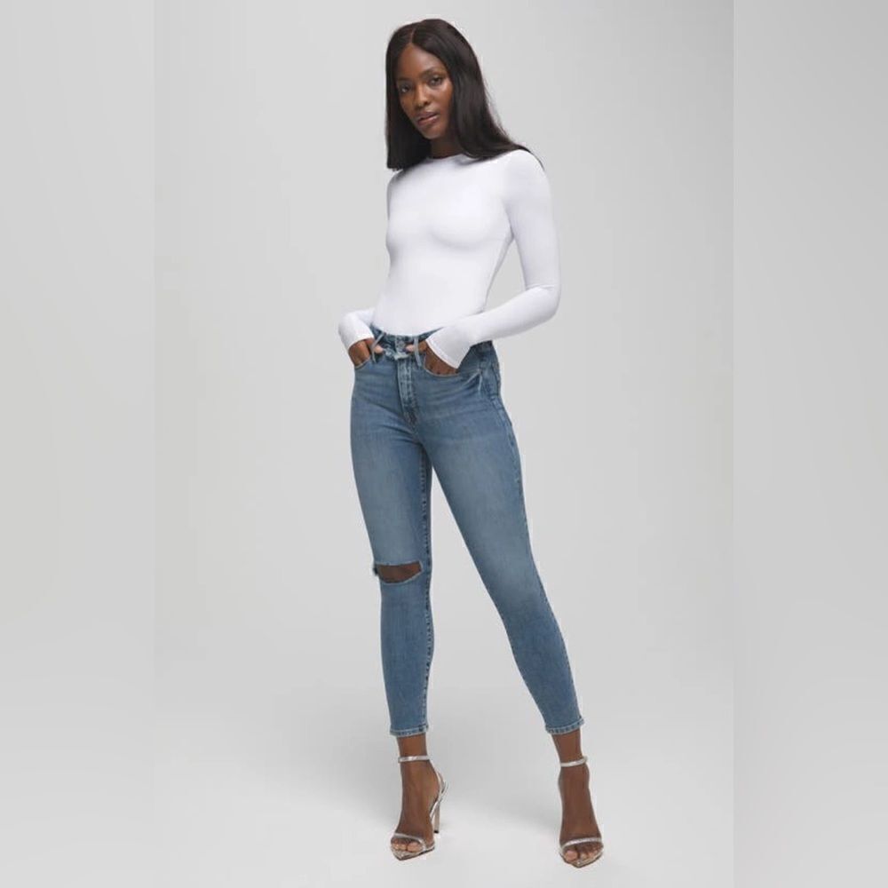Good American Good Waist High Rise Skinny Jeans Blue 531 Size 0/25